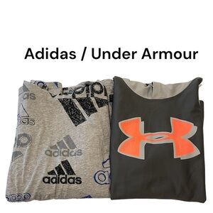 2 Hoodie shirts - Adidas and Under Armour
